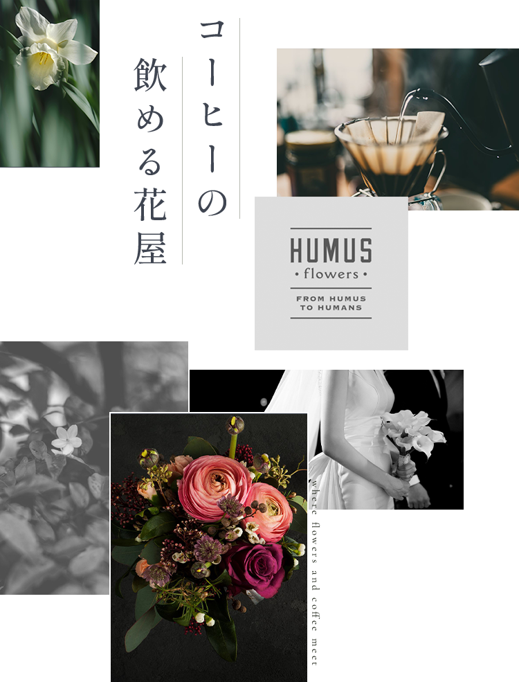 コーヒーの飲める花屋HUMUS
