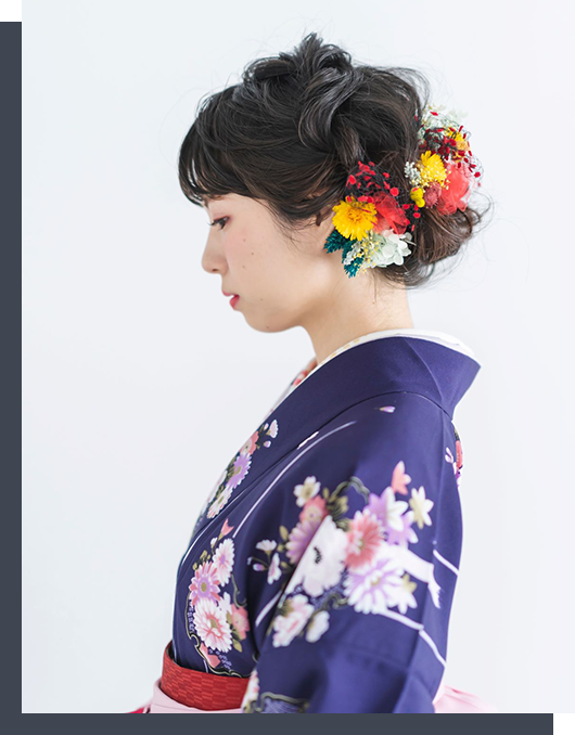 和装の花飾りセレクト